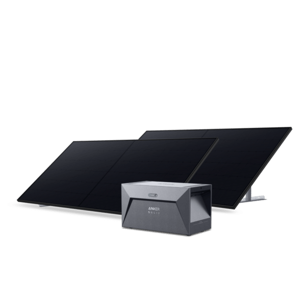 Anker SOLIX Balkonkraftwerk mit Speicher 820Wp Solarmodul mit Balkonhalterungen mit Balkonhalterungen / 820W Solarleistung, 12 Jahre Garantie