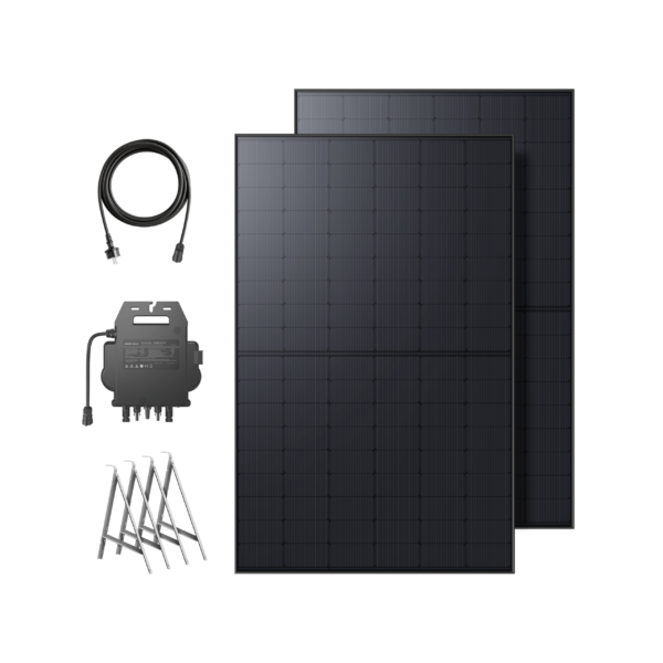 Anker SOLIX Balkonkraftwerk mit Speicher (890W IBC-Modul PV | 1600Wh) 17c0