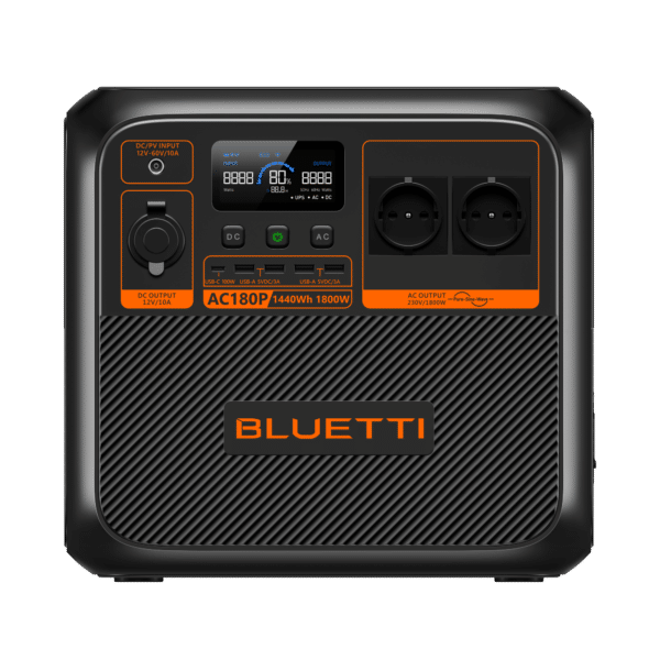 BLUETTI AC180P Tragbare Powerstation | 1800 W 1440 Wh