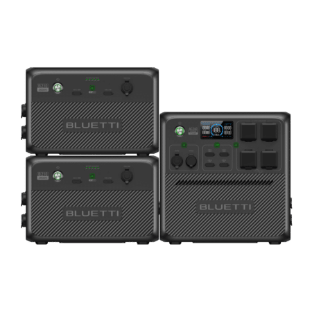 BLUETTI AC240 Tragbare Powerstation | 2400 W 1536 Wh, AC240+2*B210 | 2400W 5836Wh Power-Kit