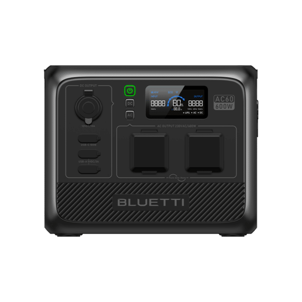 BLUETTI AC60 Tragbare Powerstation | 600 W 403 Wh, AC60+B80+MP200 | 600 W 1209 Wh | 200 W Solar-Kit