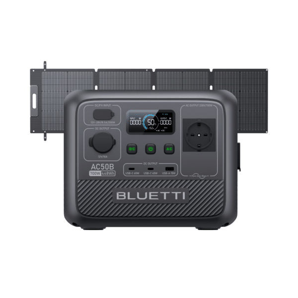 BLUETTI AC70 Powerstation | 1.000 W 768 Wh - BLUETTI DE, AC50B+SP120L | 700 W 448 Wh 120 W Solar-Kit