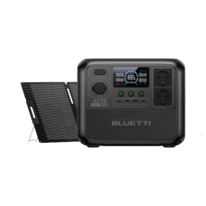 BLUETTI AC70 Powerstation | 1.000 W 768 Wh - BLUETTI DE, AC70+MP200 | 1000W 768Wh 200 W Solar-Kit