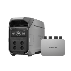 EcoFlow DELTA Pro 3 Tragbare Powerstation | Optionen: DELTA Pro 3 + PowerStream Mikro-Wechselrichter 800 W (mit Batteriekabel)