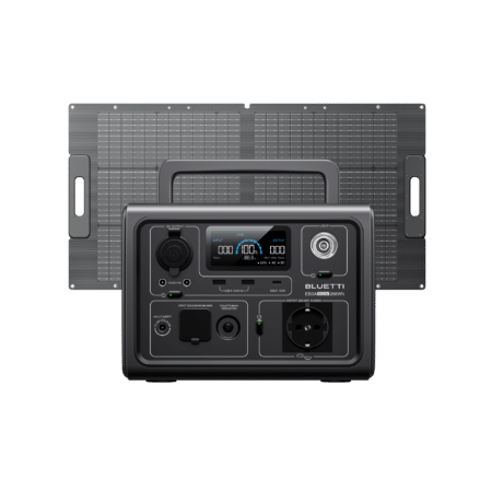 BLUETTI EB3A Tragbare Powerstation | 600 W 268 Wh, EB3A+PV100D | 600 W 268 Wh | 100 W Solar-Kit